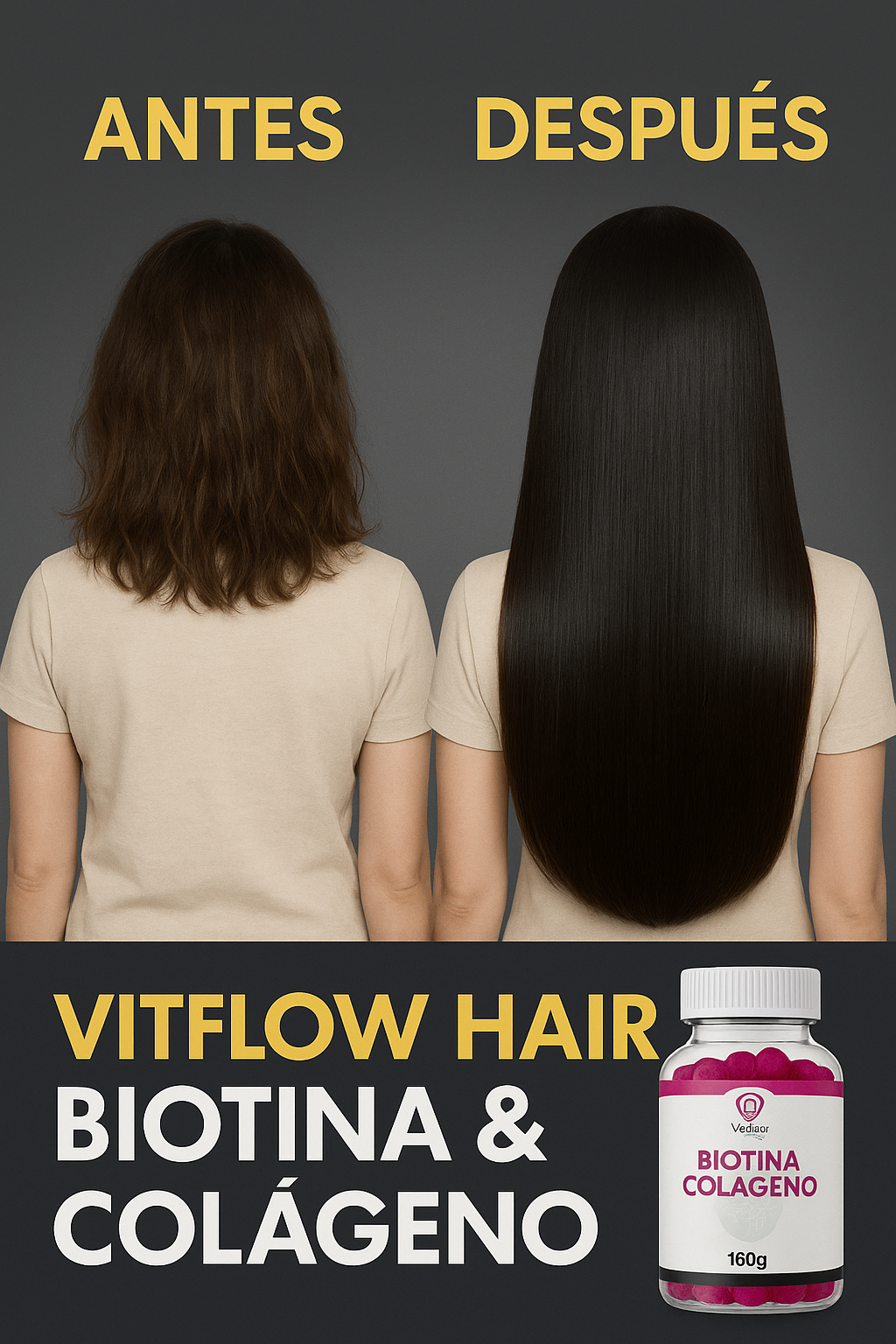 Vitflow – Gomas de Biotina + Colágeno
