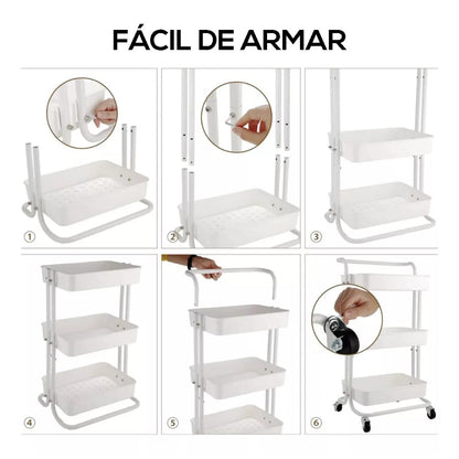 FlexiCart – Organizador Versátil de Alto Rendimiento