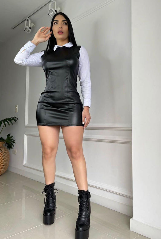 VESTIDO CHINZADO