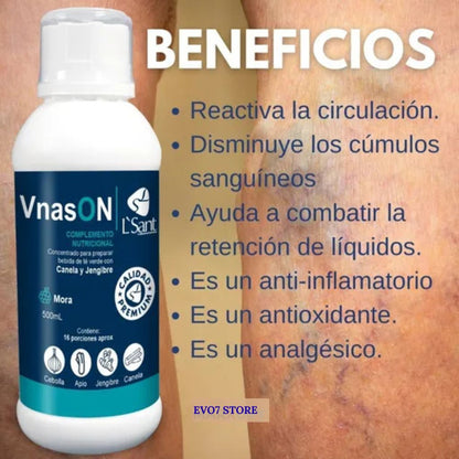 Vnas‑On-¡Dile adiós a las varices!