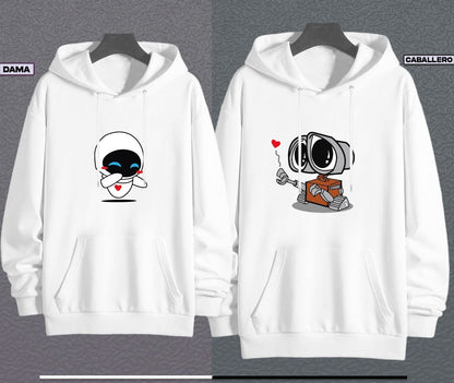 Soulmate Hoodies – Buzos para Parejas Wallee & Eva