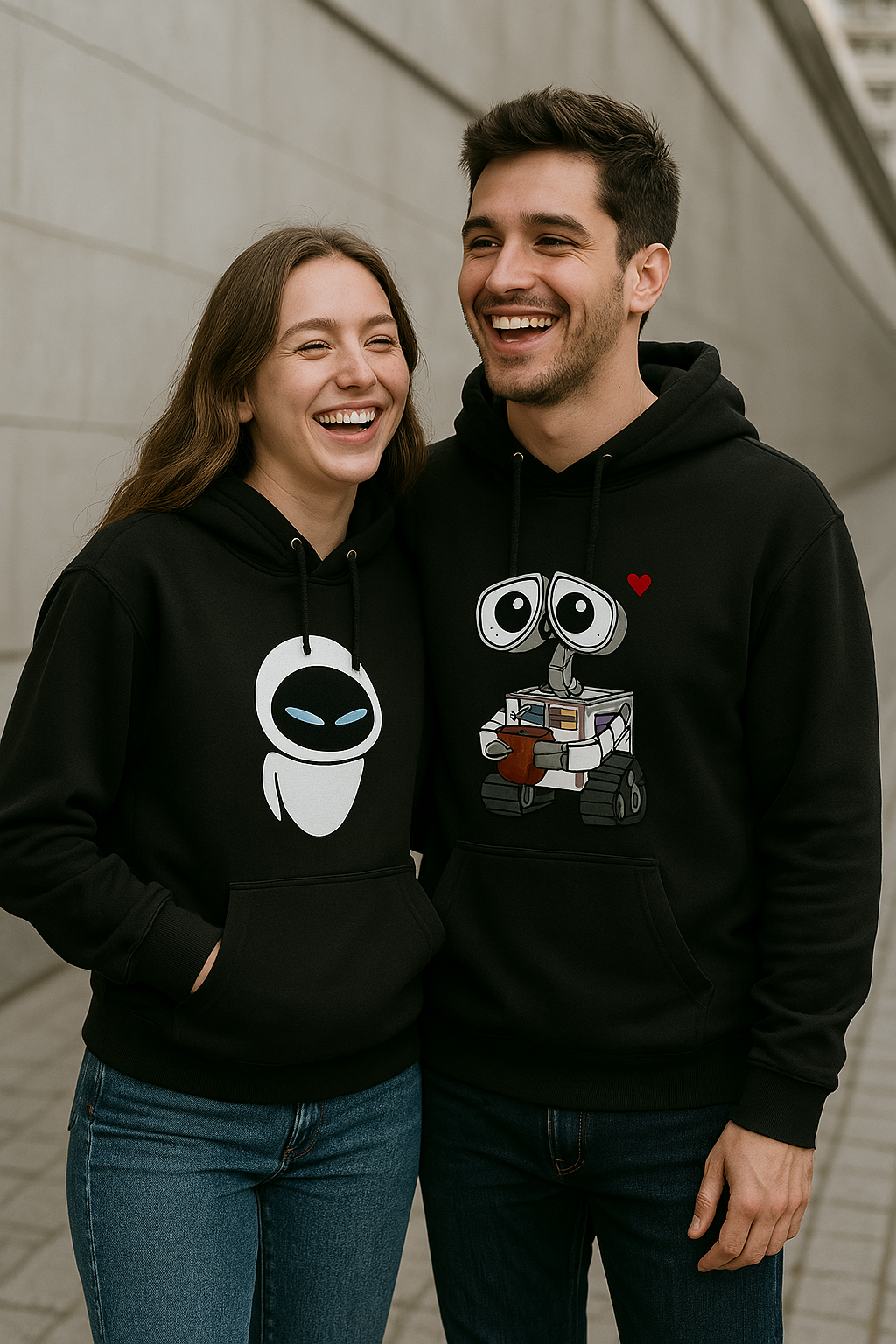 Soulmate Hoodies – Buzos para Parejas Wallee & Eva