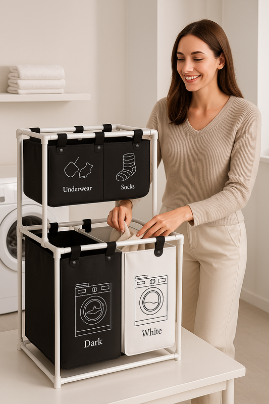 SortiBox – Clasificador de Ropa 4 en 1