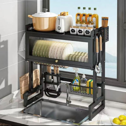 DryZone Escurridor Compacto de 2 Niveles