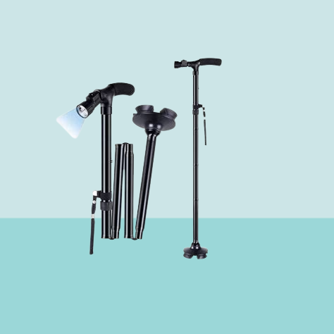 Baston plegable con luz